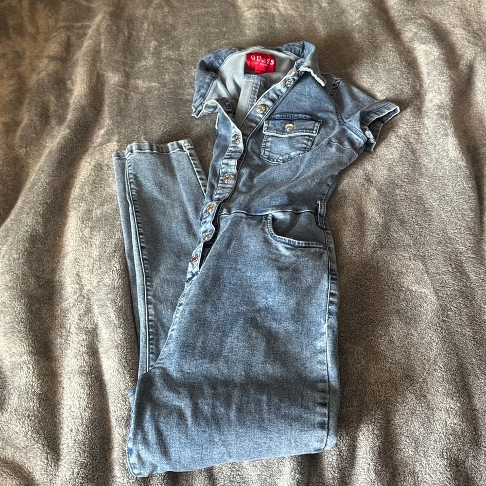 GUESS Women's Blue Denim jumpsuit S - Picture 6 of 7